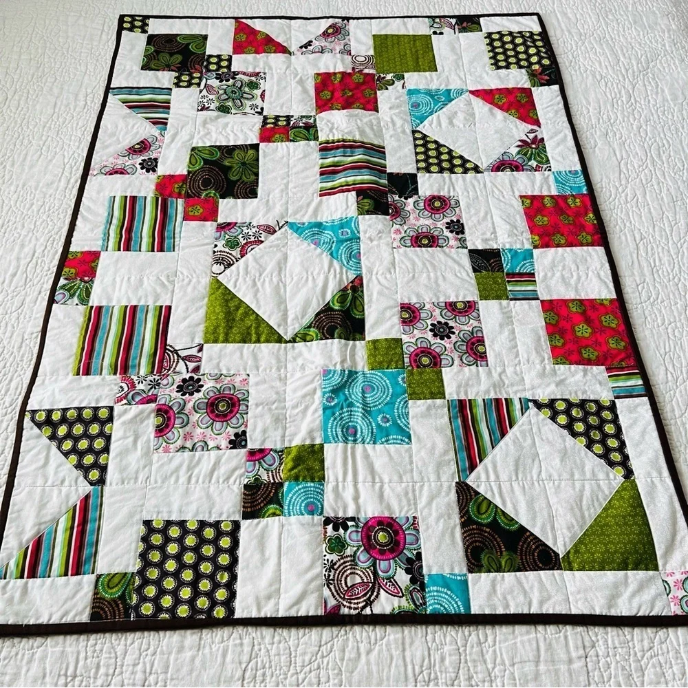 32”x42” New Homemade Patchwork Baby Kids Quilt.